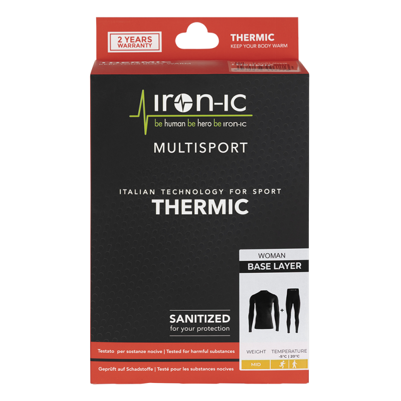 DAMEN THERMO-UNTERWÄSCHE – SET | BLACK | L-XL | Diel