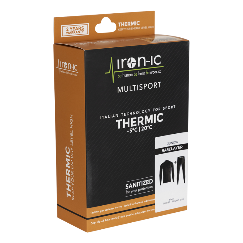 KINDER THERMO-UNTERWÄSCHE – SET | BLACK | 110-116 | Diel